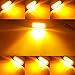 4PCS Ultra Thin Amber 4LEDs Warning Emergency Caution light Flash Strobe Light Bar Surface Mount For Car Van Truck Jeep Pickup,Motorcycle