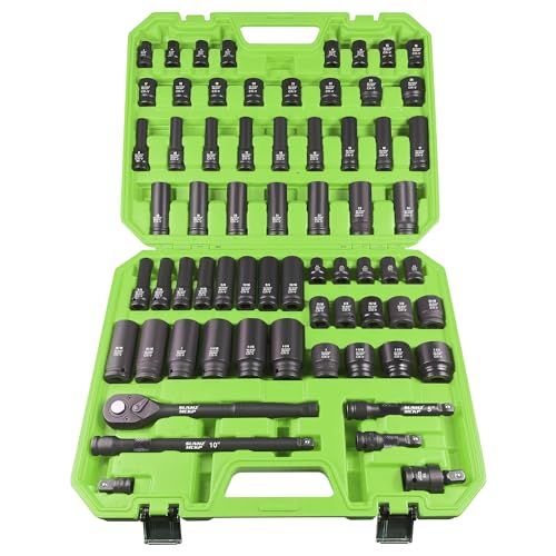 SUNHZMCKP 66 Piece Impact Socket Set
