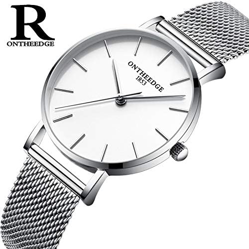 ZHANGZZ ONTHEEDGE High-end Watch, Watch Men's net with Quartz Watch Simple Women's Watch