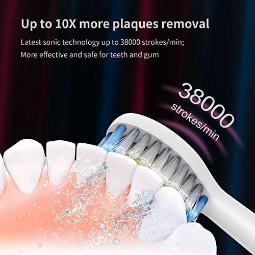 Proalpha Sonic Electric Toothbrush for Adults, 5 Optional Brushing Modes Rechargeable