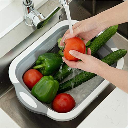 Vegetable Basket, LtrottedJ Collapsible Colander Fruit Vegetable Washing Drain Basket