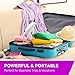 Portable Hand Held Clothing Steamer: Mini Steam Iron for Clothes, Curtains, Bedding and More - Compact Hand Steamer for Home or Travel Use - Fast Heat Garment Steamer with Protective Steaming Glove