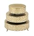 Deco 79 23980 Metal Mosaic Cake Stand (Set of 3), 12