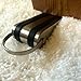 SleekStopper Decorative Stainless Steel Door Stopper with Rubber Treads and Metal Handle