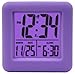 Equity by La Crosse 70904 Soft Purple Cube LCD Alarm Clock