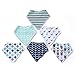 Baby Bandana Drool Bibs for Boys and Girls with Matching Beanie Hats, Unisex 8-Pack, Baby Bibdanas for Drooling and Teething, 100% Cotton, Soft, Absorbent, Baby Shower Gift for Newborns, Bonus EBook