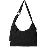 Thread Wallets Small Slouchy Shoulder Bag for Women - Crescent Sling Purse, Unstructured & Foldable