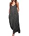 ZANZEA Womens Polka Dot Maxi Dress Casual Summer Floral Print Long Boho Beach Sundress Plus Size 01 Black US 14
