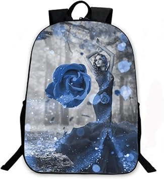 the girl with the blue backpack