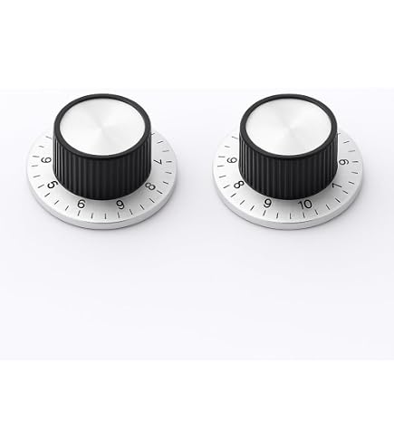 Potentiometer-Drehknopf Mit Wählscheibe – 6 Mm Achse, 40 Mm Skala, 0–100, Für Lautstärke & Regelung Potentiometer-Drehknopf Mit Wählscheibe – 6 Mm Achse, 40 Mm Skala, 0–100, Für Lautstärke & Regelung