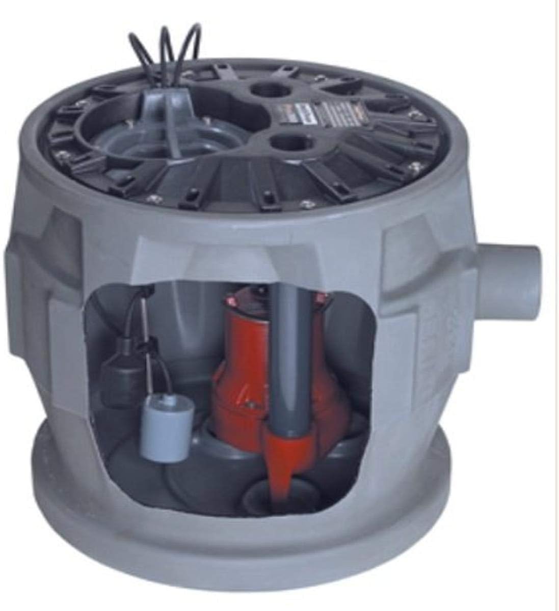 Liberty Pumps P382LE51/A2-EYE 1/2 hp Pre-Assembled Simplex Sewage System with NightEye Technology, 10' Cord and 2