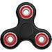 Toplay Fidget Spinner Toy Stress Reducer Ceramic Bearing - Perfect For ADD, ADHD, Anxiety, and Autism Adult Children (Black-red)