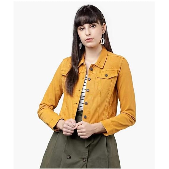 denim mustard jacket