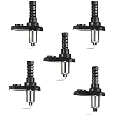 Hood Mount Pin Switch Door Jamb Alarm Flange Light Hood Universal Adjustable Car Truck Boat Momentary Nickel Plated with Rubber Boot 20A 12Vdc 5 Pcs