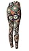 VIV Collection One Size Fashion Print Leggings, Circle Diversity