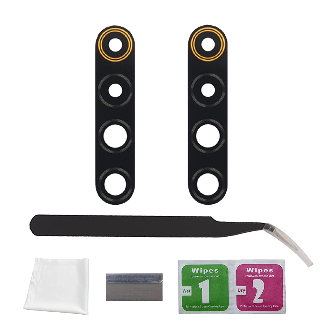 Eonpam 2 Pack Rear Back Camera Lens Glass Replacement for (Realme X50 Pro) Original Quality with Professional Repair Kit