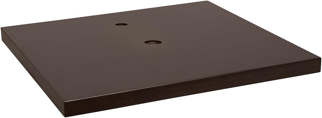 Ronbow Essentials 19" Wood Top W/Single Faucet & Drain Holes - Vintage Walnut 518119-1-F07