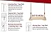 Wooden Tree Swing Seat, Kids Adult Teen Hanging Swings with Sturdy Rope Nylon, Tree Swing Rope Indoor Outdoor Garden Yard Playground, Durable Wood Swings, 220 lbs Capacity