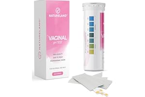 Natureland Vaginal Health pH Test Strips, Feminine pH Test, Value Pack | Monitor Vaginal Intimate Health & Prevent Infection | Accurate Acidity & Alkalinity Balance (80 Strips)