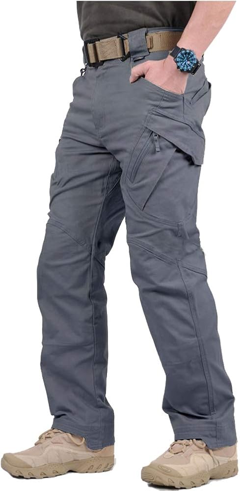 CARWORNIC Gear Men's Assault Tactical Pants Lightweight Cotton Outdoor Military Combat Cargo Trousers: Clothing
