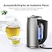VAVA 1.7 Liter Electric Kettle Adjustable Temperature Control Stainless Steel Tea Kettle Cordless Hot Water Boiler Heater (BPA-Free Build, Strix Control, FDA Approved, Keep Warm Function)