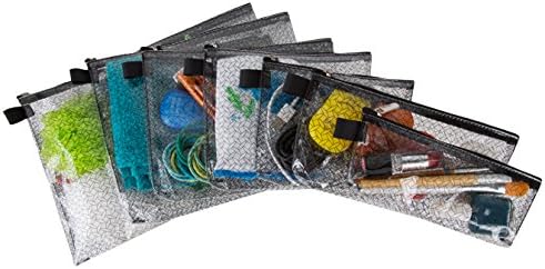 Travelon Set of 7 Packing Envelopes, Clear with Black Trim, Assorted Sizes 2 Travelon Set of 7 Packing Envelopes, Clear with Black Trim, Assorted Sizes