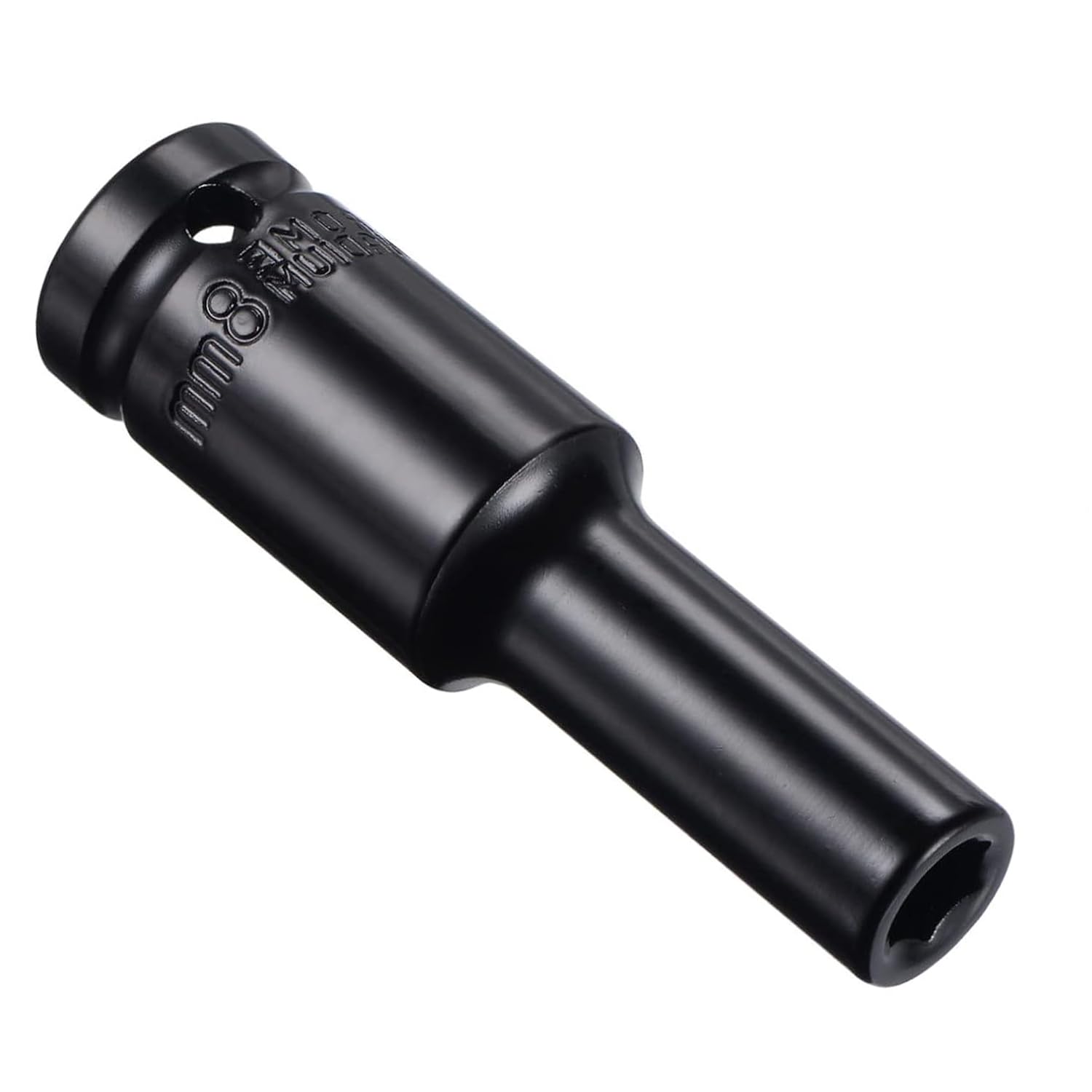 Juttzzei 1/2 Inch Drive 8mm Deep Impact Socket - Heat-Treated CR-V Steel, 78mm Length, 6-Point Metric Sizes for Car & Home Repair