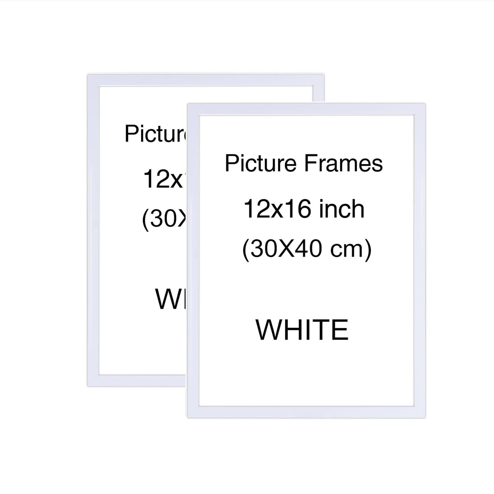 EVERMARKET 12x16 inch Diamond Painting Picture Frames (2, white)
