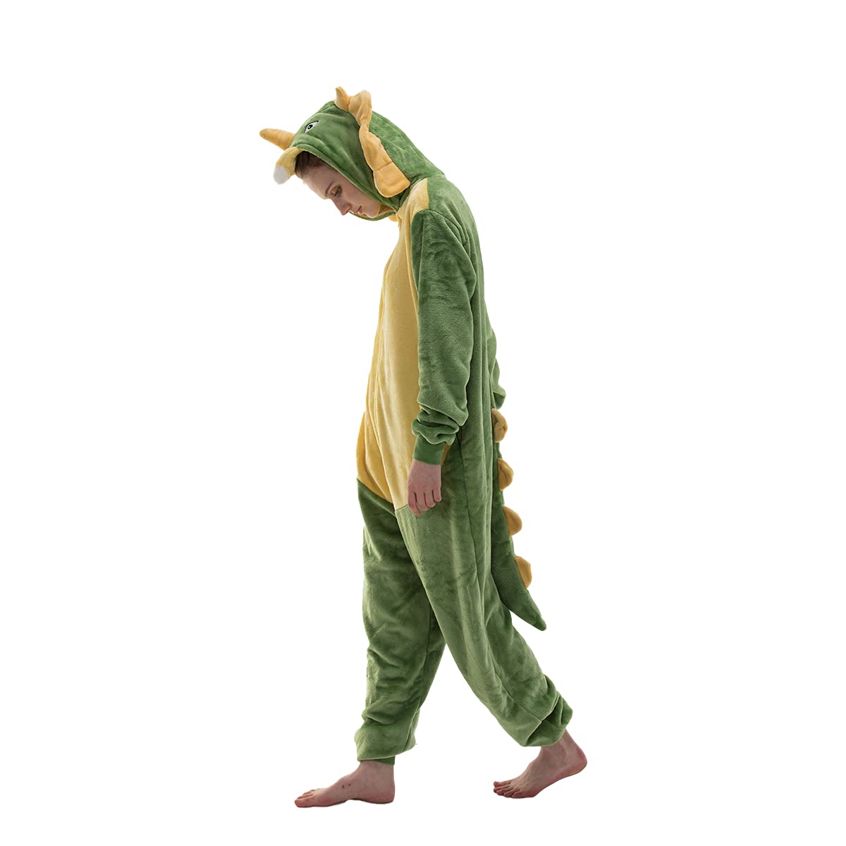 COSUSKET Snug Fit Unisex Adult Onesie Pajamas, Flannel Cosplay Animal One Piece Halloween Costume Sleepwear Homewear Image