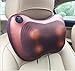 YiGangQianHui's 3D Shiatsu Massage Pillow,Multi-Usage Pillow With Heat Balls,Fix on Seat or Other Places