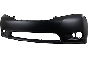 Evan Fischer Front Bumper Cover Primed Compatible With 2011-2017 Toyota Sienna BASE|LE|XLE