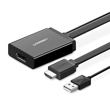 UGREEN HDMI zu DisplayPort 0.5m HDMI Displayport Adapterkabel 4K UHD HDMI Stecker auf DP Buchse 3D Aktiv Audio Übertragung un