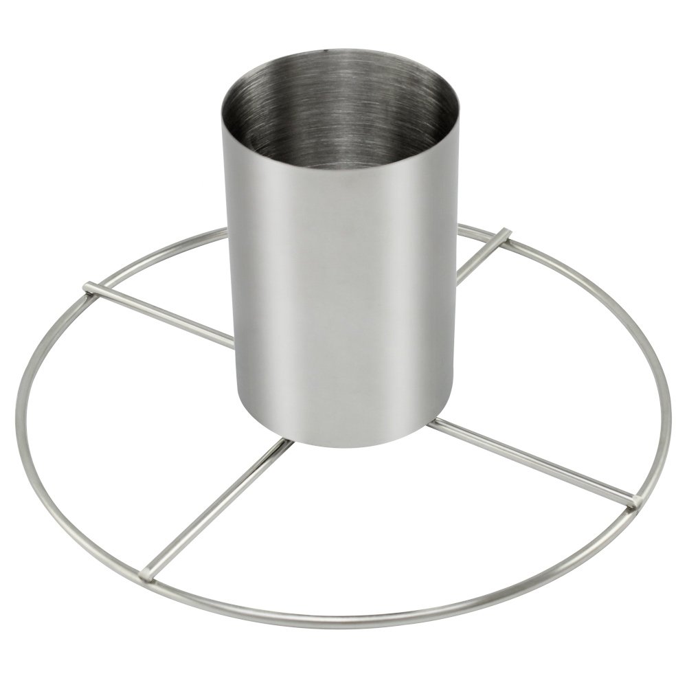 COM-FOUR® Stainless Steel Chicken Roaster - Chicken Griller with Aroma Container - Grill Roaster for Cooking Whole Chickens in the Oven or on the Grill (01 piece - with Aroma Container)