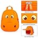 YISIBO 3D Cartoon Kids Backpack, Waterproof Cute Toddler Backpack: Hippo Orange