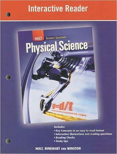 Interactive Reader Holt Science Spectrum Physical Science Hrw 9780030936388 Books