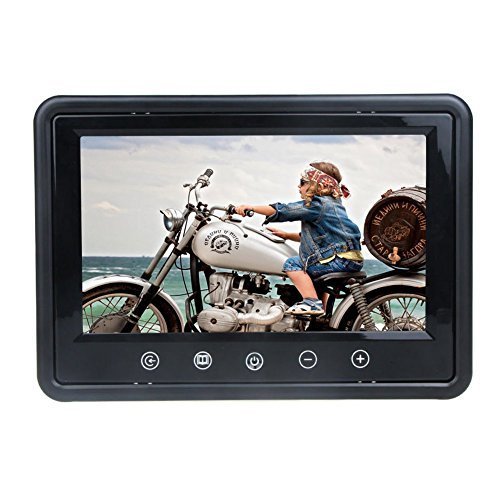 LCD Car Rearview Color Screen Monitor 9 Inch With Full Color LED Backlight Display Supports High Resolution Picture Car Reverse Monitor With Remote Control