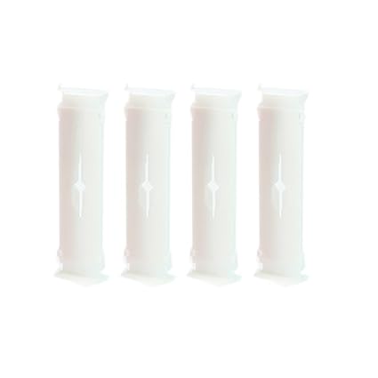 BESTOMZ 4Pcs Einstellbare Schublade Organizer Dividers für Organisation (weiß)