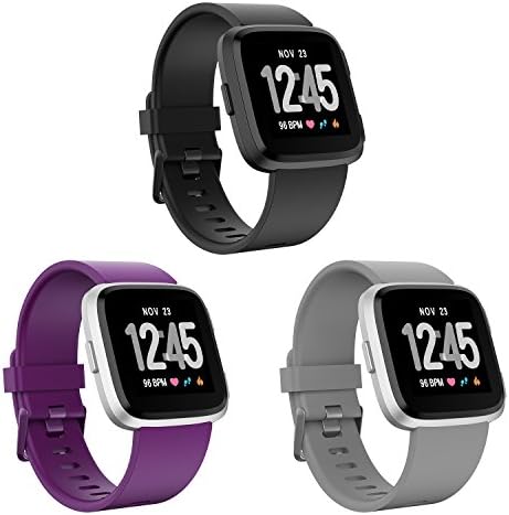 Jiamus For Fitbit Versa Strap, Silicone Fitbit Versa Bands Versa Strap Replacement