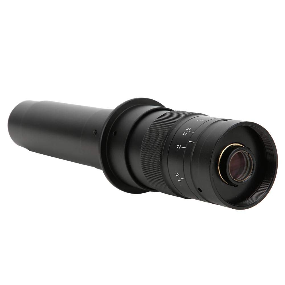 Walfront Industrial Camera Lens, 300X Zoom, 0.7-4.5X Magnification, Black ABS Material, C-Mount Adapter, Compatible with Camera