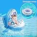 TRSCIND Baby Pool Float Swimming Floats Inflatable Shark Baby Floatie with Canopy for Infant Toddler Kid (6-36 Months)