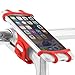 Universal Bike Stem Phone Mount, Bicycle Handlebar Cell Phone Holder for iPhone 8 7 6S Plus 5 SE Samsung Galaxy S8 S7 Note 6, 4 to 6 Inch Android Smartphone, Bike Tie Pro - Red