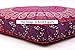 Krati Exports Indian Floor Pillow Cushion Covers in Mandala Design (Dark Purple Pink)