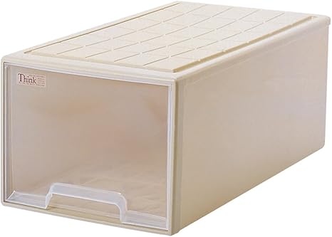 Amazon サンコープラスチック 衣類収納ロング深型 シンク 幅39 奥74 高30cm 4個組 ソフトベージュ 収納ケース ボックス オンライン通販