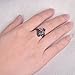 Adeser Jewelry Womens S Promise Wedding Rings Black Gold Plated Lab Gemstone Ring White Opal Ring