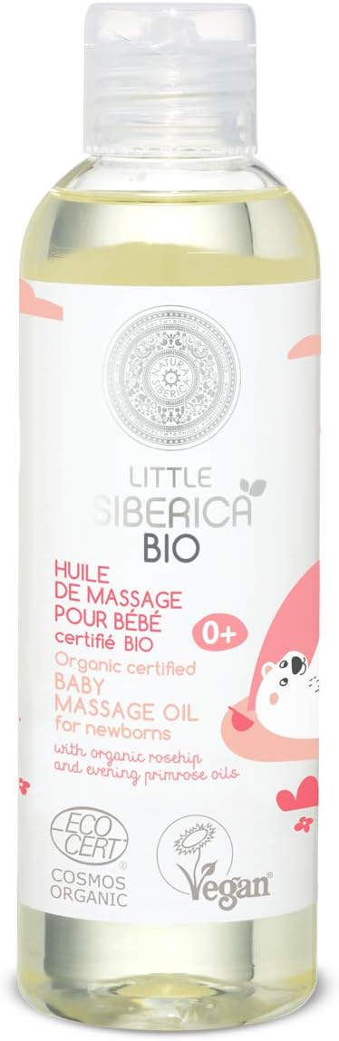 Natura Siberica Little Siberica. Organic Certified Baby Massage Oil for Newborns, 200 ml (Pack of 1)