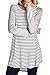 Iconic Luxe Women's Striped Raglan Tunic Tee