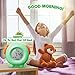 Toddler Stay-in-Bed Kids Light Alarm Clock. Teaches Child When Fine to Wake Up - Plus Night-Light. Battery USB -2 Pack