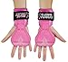 Cobra Grips PRO Weight Lifting Gloves Heavy Duty Straps Alternative to Power Lifting Hooks for Deadlifts with Built in Adjustable Neoprene Padded Wrist Wrap Support Bodybuilding (FIT Pink Rubber)