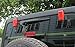 Opar Red Tailgate Hinges for 2007-2017 Jeep JK Wrangler & Unlimited - 2PCS