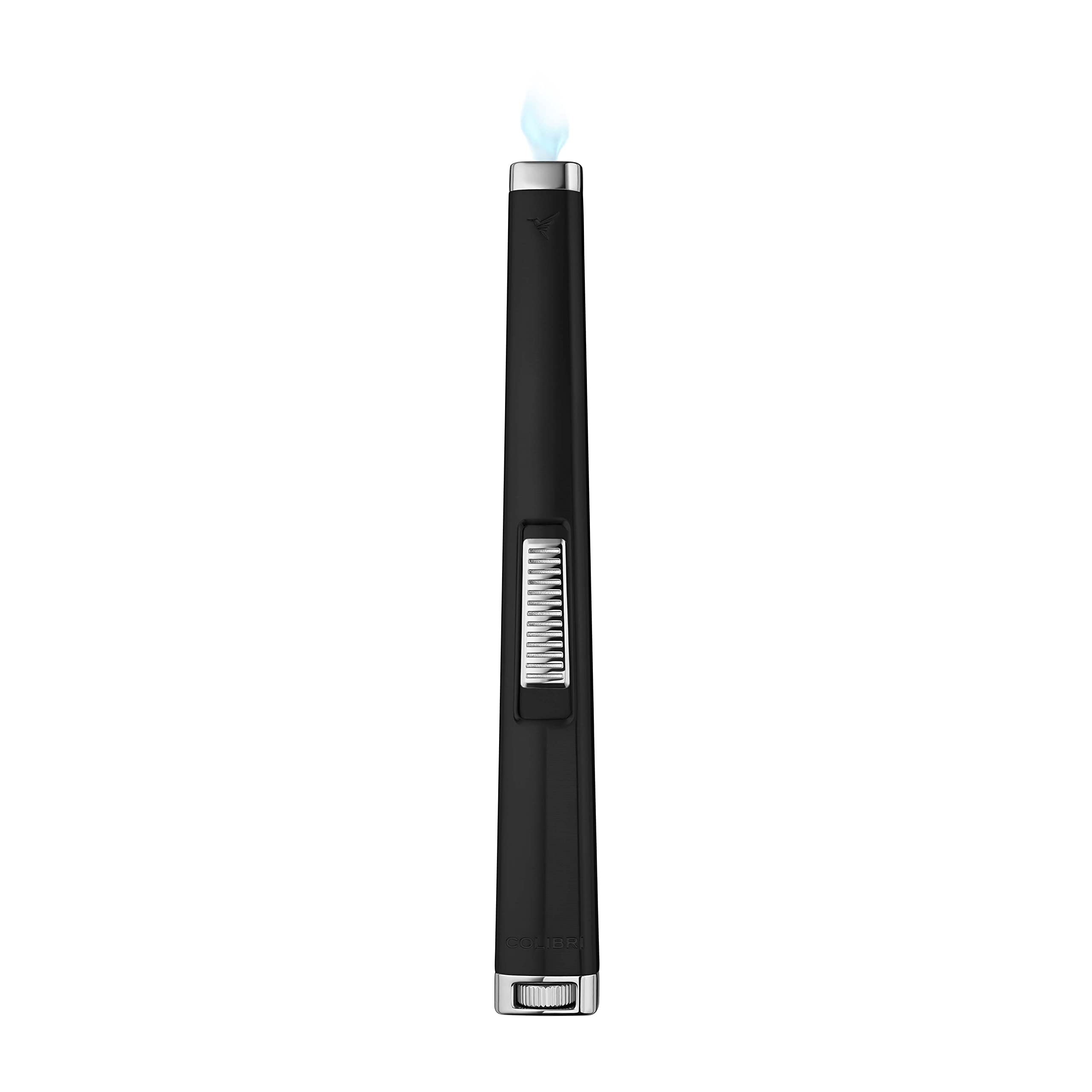 Colibri Aura Jet -flame Candle Lighter | Luxury Finish, Metal Construction | Long Shape, Extended Reach | Flat Wide Flame | Windproof | Butane Refillable (Butane Not Included) | Beautiful Giftbox